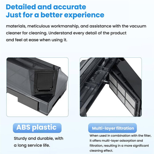 Compatible with for  T80 MAX/X8PRO and X9PRO Robot Vacuum Cleaners, Including Dustbin, Consumables, Filter 2