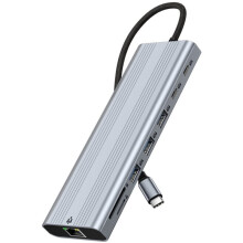 Estação de Docking USB C 14-em-1 4K 120Hz Hub de Display Quádruplo Dual Compatível com Display Triplo Estendido