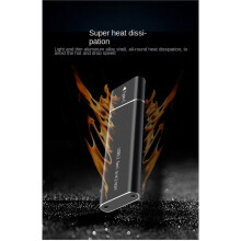 M.2 SSD-Hölje (USB 3.2 Type-C Till M.2 NGFF) - Hög Hastighet Metallhölje Silver