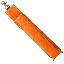 Flame-Resistant Electrode Bag, Cowhide Leather Welding Rod Holder, Wearable Thickened Storage Pouch,Welding Rod Storage