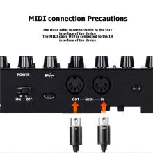 HiFing 5Pin MIDI zu USB Kabelkonverter, MIDI-Schnittstellenadapter für Digitales Klavier, Elektronische Trommel, Musikbearbeitung, Plug &