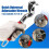 Universal Adjustable Wrench - 10", Double End Multifunctional, 45 Steel, 15-35mm Self-Adjusting, Enhanced Grip 2