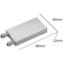 Refroidisseur de Radiateur en Aluminium pour Processeur PC Portable, Bloc de Refroidissement à Eau CPU GPU 80mm