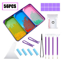Kunsttabletts, Strass-Tablett-Organizer, Kunstlagerbehälter-Set, Sortiertablett für DIY-Handarbeiten mit Strassperlen, Malerei
