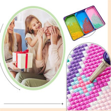 Kunsttabletts, Strass-Tablett-Organizer, Kunstlagerbehälter-Set, Sortiertablett für DIY-Handarbeiten mit Strassperlen, Malerei
