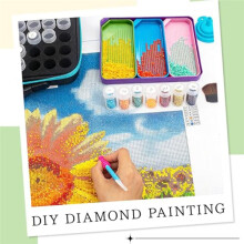 Art Trays, Rhinestone Tray Organizer,Art Storage Containers Kit, Sorting Tray for DIY Crafts Rhinestone Beads, Painting