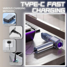 Handheld Car Vacuum Cleaner 21000PA Rechargeable High Power Cordless Vacuum Cleaner and Blower 4-in-1