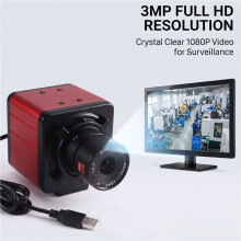 4K USB IP Camera met GC4083 Sensor DST-USB200MPD 8mm Beveiligings- en Industriële Bewakingscamera 3MP Netwerk