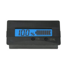 9-120V Battery Voltage Capacity Meter LCD Digital Display Battery Level Indicator for Acid Lithium LIFEPO4 Batteries B
