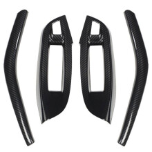 Car Window Panel Trim Cover ABS Carbon Fiber Pattern for Focus 2012-2014 Interior Modified Trim Accessories
