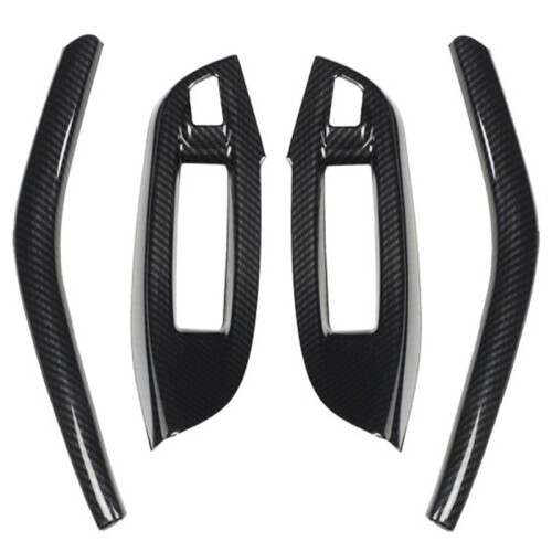 Car Window  Panel Trim Cover ABS Carbon Fiber Pattern for  Focus 2012-2014 Interior Modified Trim Accessories