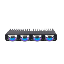 4LED Car Grill Bar 12-24V Universal Led Light White Amber Driving Fog Lights Offroad Spotlights for Auto