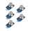 5Pcs MQ-2 Gas Sensor Module Smoke Combustible Gas Detection Board with Analog Digital Output Adjustable Sensitivity 5V 1