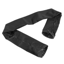 48-Inch Long Black Zippered Rigging Sleeve with Zipper for Protection Trolling Motor Cable