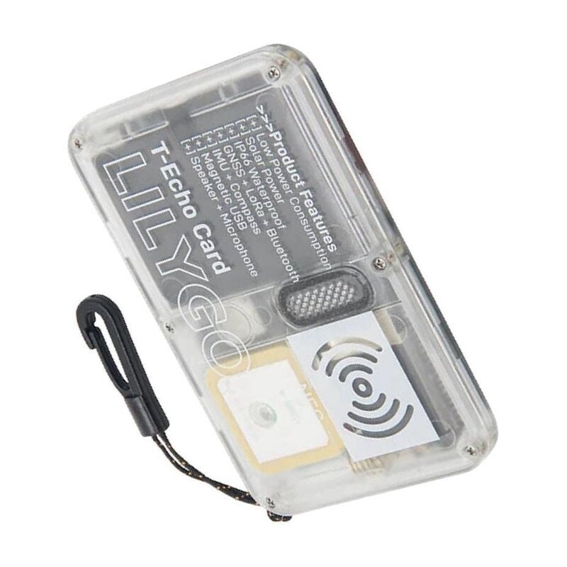 LILYGO T-Echo-Card LoraWAN SX1262 Board NRF52840 GPS with 0.25W Solar ...