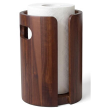 Wood Paper Towel Holder for Kitchen Countertop,Wooden Kitchen Towel Holder with Guard, for Kitchen, Bathroom