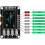 2Pcs 0.96 Inch OLED I2C IIC Display Module 128x64 with Matrix 4 Button  Self-Luminous OLED Screen /Yellow 5