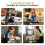 Rotating Pomodoro Timer Preset,Desk Productivity Flip Timer,ADHD Tool  Countdown Stopwatch for Study,Kitchen Work B 8