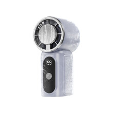Portable Handheld Fan Ice Compress Rapid Cooling with LED Display USB Rechargeable for Makeup Travel Outdoor Fan D