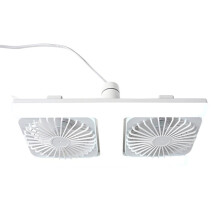 E27 LED Fan Light with Remote Dimming Speed Control Dual Silent Fan for Kitchen Air Circulation Ceiling Lamp Bulb B