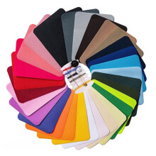 30 Pcs Iron Denim Patches for Jeans Repair, Irregular Twill Fabric Patches with Sewing Kit, 3.7x4.9in