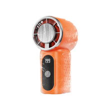 Ventilateur Portable  à Main avec Compresse de Glace, Refroidissement Rapide, Affichage LED, Rechargeable par USB pour le Maquillage, ,