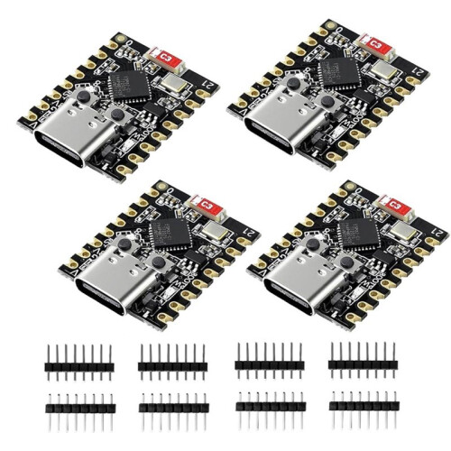 4-Pack ESP32-C3  Development Board with WiFi/ 5.0, Ideal for IoT and  Home Applications