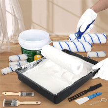Paint Roller Kit with Extension Pole,Paint Rollers, Paint Brushes Set for Professional Painting,House Paint Roller