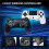 Wireless Game Controller for PS4/PC, Hall Effect Joystick, RGB Lighting, 6-Axis Gyro, Touchpad Game Controller Black 2