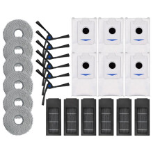 For DEEBOT X2 Combo Spare Parts Robot Vacuum Cleaner Side Brush Dust Bag Hepa Filter Mop Accessories(24pcs)