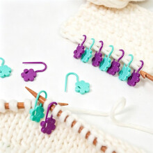 108Pcs Colorful Markers Crochet Stitches, Smooth Knitting Sewing Hook Tool for DIY Weaving