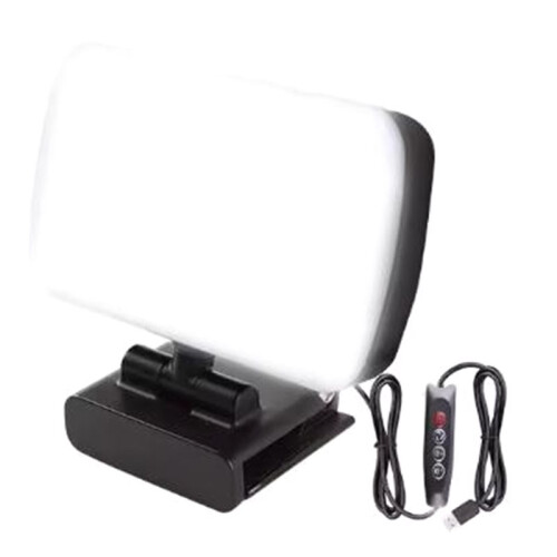 Video Conference Portable LED Video Light Laptop Computer Webcam Light Call Lighting Clip for Live Streaming 1