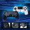 Draadloze Game Controller voor PS4/PC, Hall Effect Joystick, RGB Verlichting, 6-Axis Gyro, Touchpad Game Controller Wit 3