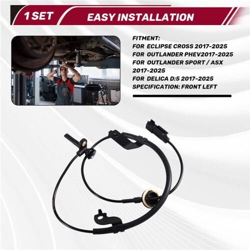 Front Left ABS Sensor 4670B309 for  Eclipse  Outlander Delica D:5 2017-2025 FL 2