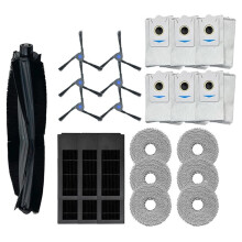 For DEEBOT X2 Combo Spare Parts Robot Vacuum Cleaner Main Side Brush Dust Bag Hepa Filter Mop Accessories(25pcs)