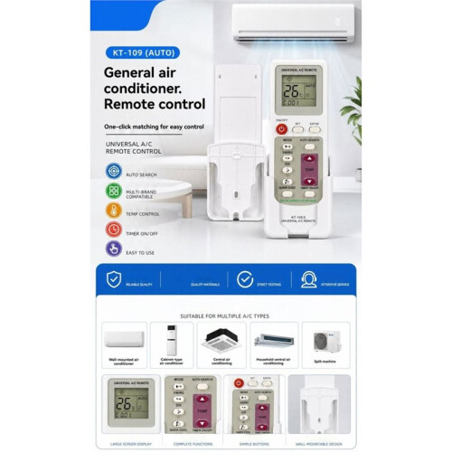Universal Air Condition Remote A/C Remote Control Auto Search Quick Match Timer Function 2