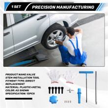 13PCS Car Tire Valve Stem Installation Tool Kit Valve Core Puller Set for Repair with Maintenance Tools