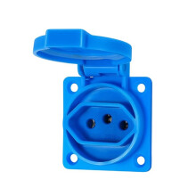 IP54 Wasserdichte Panelsteckdose mit Klappbarem Schutzdeckel Wandsteckdose für Industrielle und Außenanwendungen BR-20A