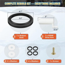 42048 Waste Drive Arm for Thetford Aqua-Magic Style II,Style Lite,Style and Residence RV Toilets