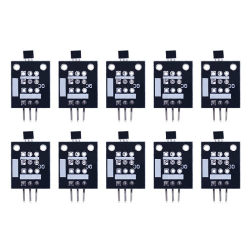 10PCS KY-003 Hall Magnetic Sensor Module A3144 Standard Magnetic  Sensor Module Digital Output Detection Board