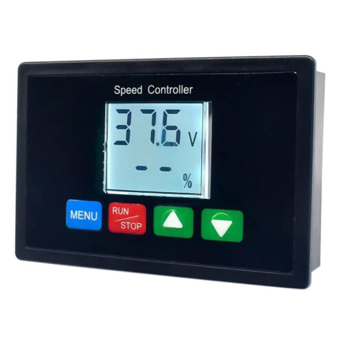 10-55V 20A PWM Speed Controller LCD Digital Display 0- Adjustable  Motor Governor Voltmeter Ammeter 24V 36V 48V 1