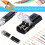 150 Pcs Double Wire Plug in Connector with Locking Buckle,Quick-Clip Fasteners Multi-Purpose Snap  Blocks 6