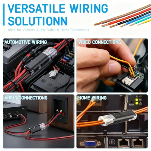 150 Pcs Double Wire Plug in Connector with Locking Buckle,Quick-Clip Fasteners Multi-Purpose Snap  Blocks 2
