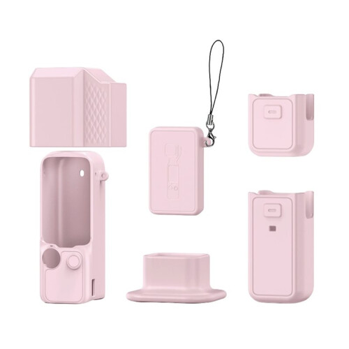 Silicone Case for  OSMO Pocket 4 Anti-Scratch Protective Cover Screen Lens Cap Protector for Fixed Base