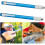 2Pcs Serrated Knife Sharpener, Retractable Diamond Sharpening Rod Multifunctional Knife Sharpening Tool 4