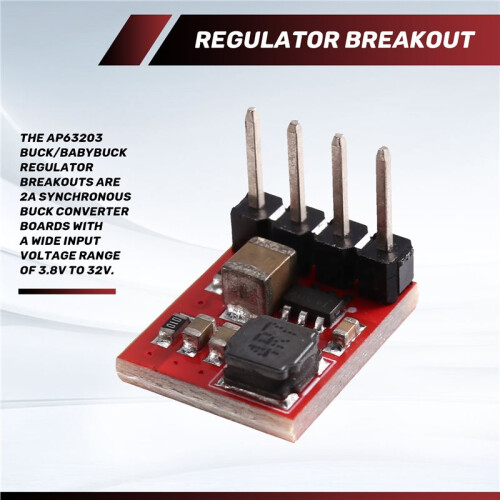 COM-18357 BabyBuck Regulator Breakout - 3.3V (AP63203) 1