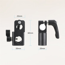 New 15mm Rod Clamp to 5/8" Baby Pin Light Stand Mount Bracket for 15MM Rods Support for Camera/Monitor/Led Light