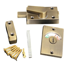 Zinc Alloy Bathroom Door Lock with Vacant/Engaged Indicator for Privacy