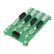 Adaptador Conector de Placa de Distribuição de Energia ATX 6/8Pin 12V para 5/12V 4x 4PIN + 4x 5PIN para Fonte ATX 2.5/3.5" HDD