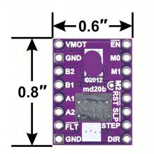 TB67S581FNG Stepper Motor Driver Module Carrier Board 2.2A 44V